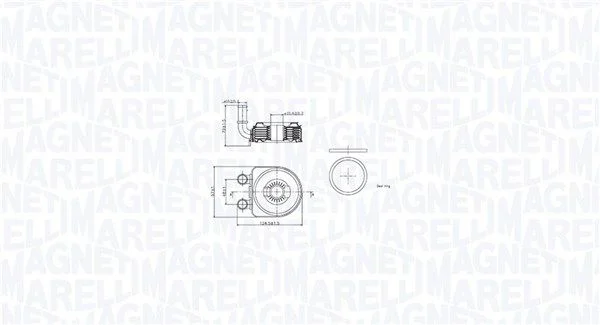 Hladilnik olja, motorno olje MAGNETI MARELLI 350300002500