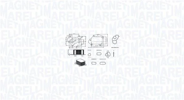 Hladilnik olja, motorno olje MAGNETI MARELLI 350300002700