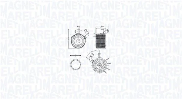 Hladilnik olja, motorno olje MAGNETI MARELLI 350300002900