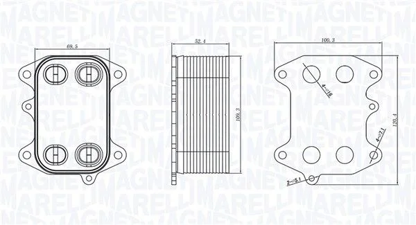 Hladilnik olja, motorno olje MAGNETI MARELLI 350300003300