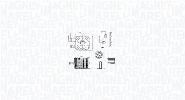 Hladilnik olja, motorno olje MAGNETI MARELLI 350300003500