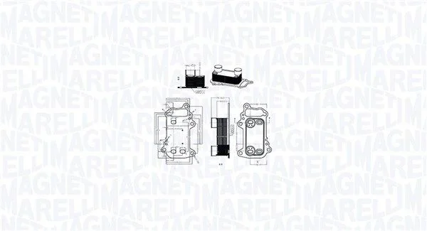 Hladilnik olja, motorno olje MAGNETI MARELLI 350300003900