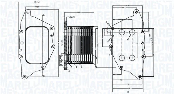 Hladilnik olja, motorno olje MAGNETI MARELLI 350300005000