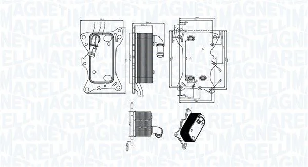 Hladilnik olja, motorno olje MAGNETI MARELLI 350300006300