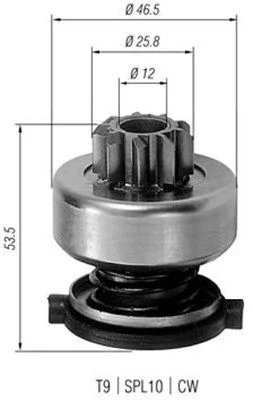 Zobnik, zaganjalnik MAGNETI MARELLI 940113020226