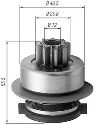 Zobnik, zaganjalnik MAGNETI MARELLI 940113020256