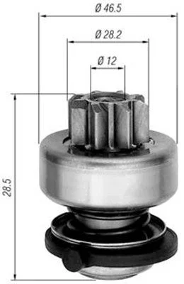 Zobnik, zaganjalnik MAGNETI MARELLI 940113020281