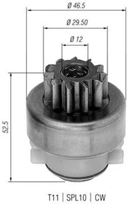 Zobnik, zaganjalnik MAGNETI MARELLI 940113020283