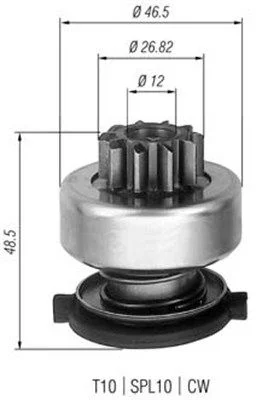Zobnik, zaganjalnik MAGNETI MARELLI 940113020309