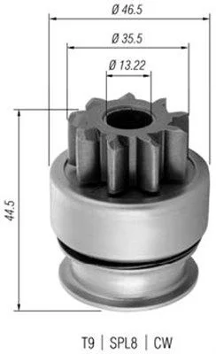 Zobnik, zaganjalnik MAGNETI MARELLI 940113020369