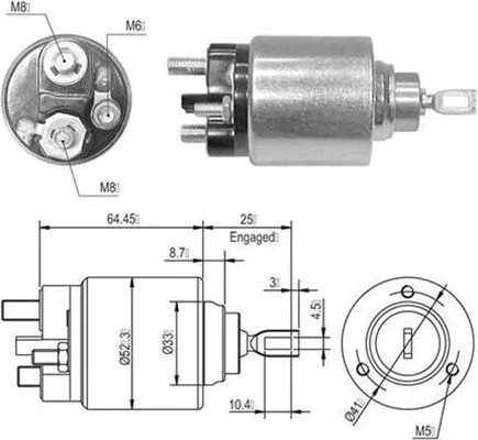 Solenoidno stikalo, zaganjalnik MAGNETI MARELLI 940113050010