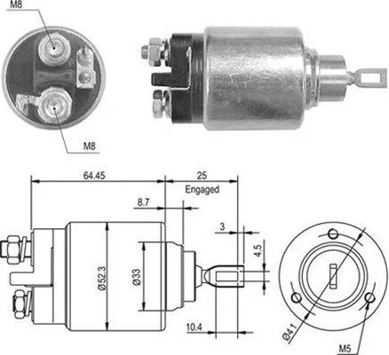 Solenoid Switch, starter MAGNETI MARELLI 940113050011