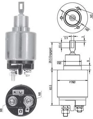 Solenoid Switch, starter MAGNETI MARELLI 940113050126