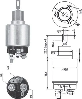 Solenoidno stikalo, zaganjalnik MAGNETI MARELLI 940113050271