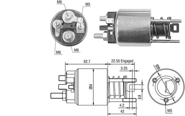 Solenoid Switch, starter MAGNETI MARELLI 940113050423