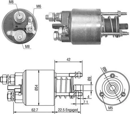 Solenoid Switch, starter MAGNETI MARELLI 940113050491