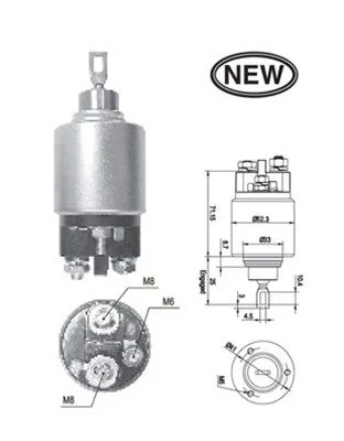 Solenoid Switch, starter MAGNETI MARELLI 940113050543