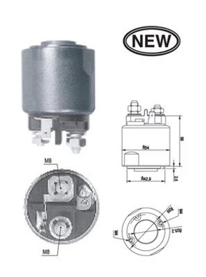Solenoid Switch, starter MAGNETI MARELLI 940113050546